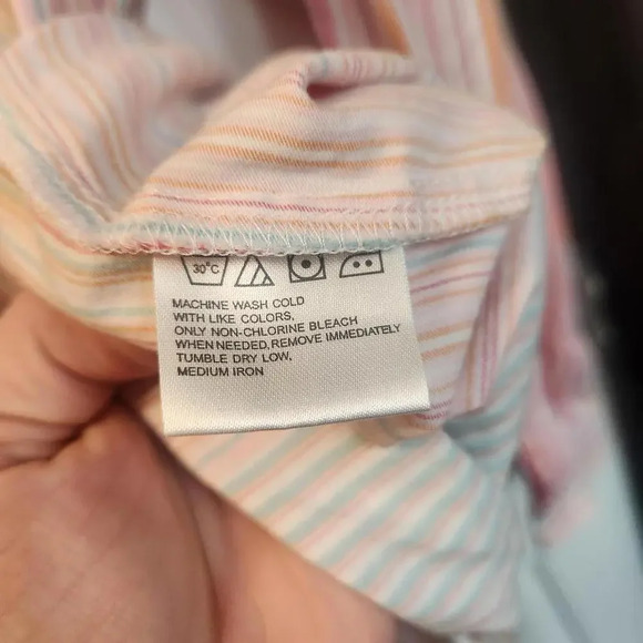 Twenty X Women's Striped Multi-Pattern Tailored Fit Button-Up Shirt Size Small - Picture 4 of 9